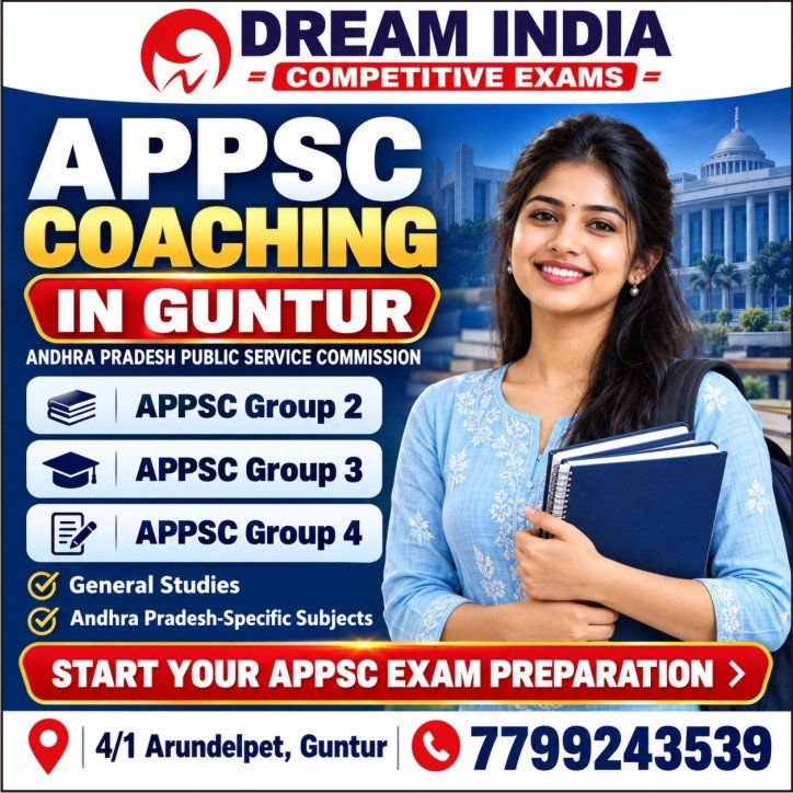 APPSC Coaching in Guntur - Dream India Competitive Exams